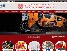 Tablet Screenshot of falcontradingco.com